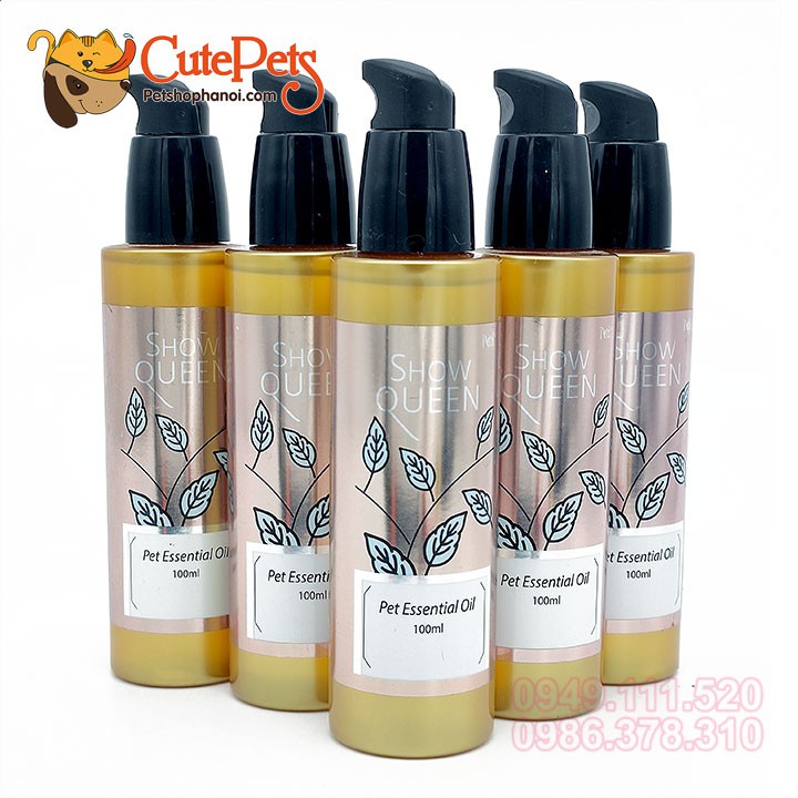 Nước Hoa Tinh Dầu Dưỡng Lông Pet (hàng chuẩn) Essential Oil Show Queen 100ml