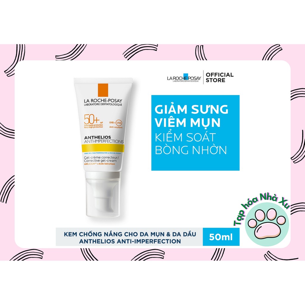 Kem Chống Nắng La Roche Posay Anti-shine Gel-Cream SPF50 Cho Da Dầu, Nhạy Cảm