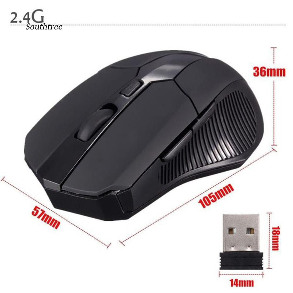 LYY_Portable 2.4GHz Wireless USB Receiver Optical Gaming Mouse Mice for PC Laptop