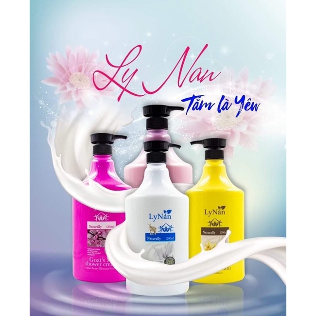 Sữa tắm dưỡng da  LYNAN Malaysia 1200ml 4 vị HNK Chuẩn