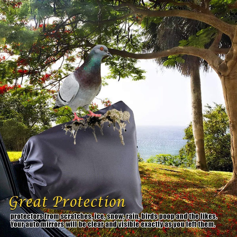 Tấm Phủ Kính Chiếu Hậu Xe Hơi Chống Nước Chống Tuyết Kích Thước 13x10.6in