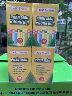 PHẤN MÀU KHÔNG BỤI ĐỨC THANH 10 viên