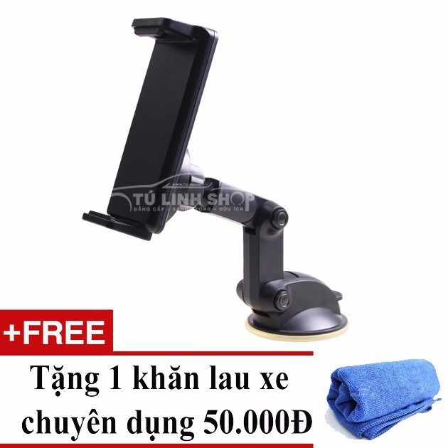 Kẹp điện thoại, máy tính bảng hút kính mẫu 2 + Tặng 01 khăn lau xe | BigBuy360 - bigbuy360.vn