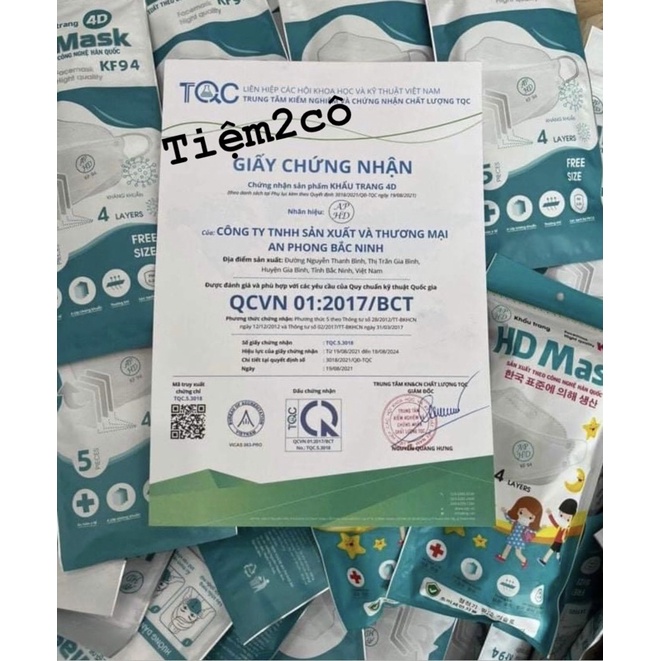 Khẩu trang y tế KF94 4D cao cấp, thiết kế thông minh, kháng khuẩn và chống bụi mịn | BigBuy360 - bigbuy360.vn