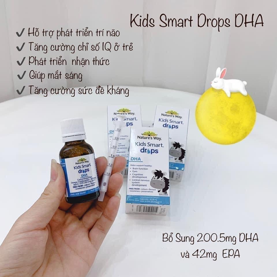 DHA Nature's Way Kids Smart Drops DHA Dạng Giọt Giúp Tăng IQ, Phát Triển Não Bộ Cho Bé 20ml