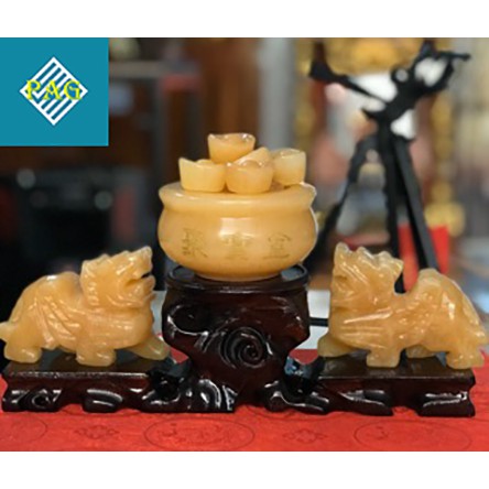 TỲ HƯU CHẦU BÁT TỤ BẢO ĐÁ NGỌC HOÀNG LONG