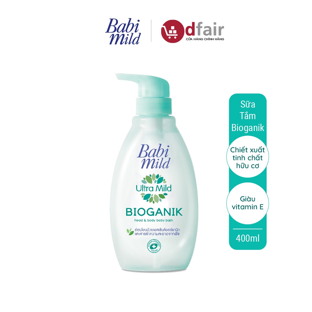 Sữa Tắm Em Bé Babi Mild - Pure Natural Chai 400ml - 100961725