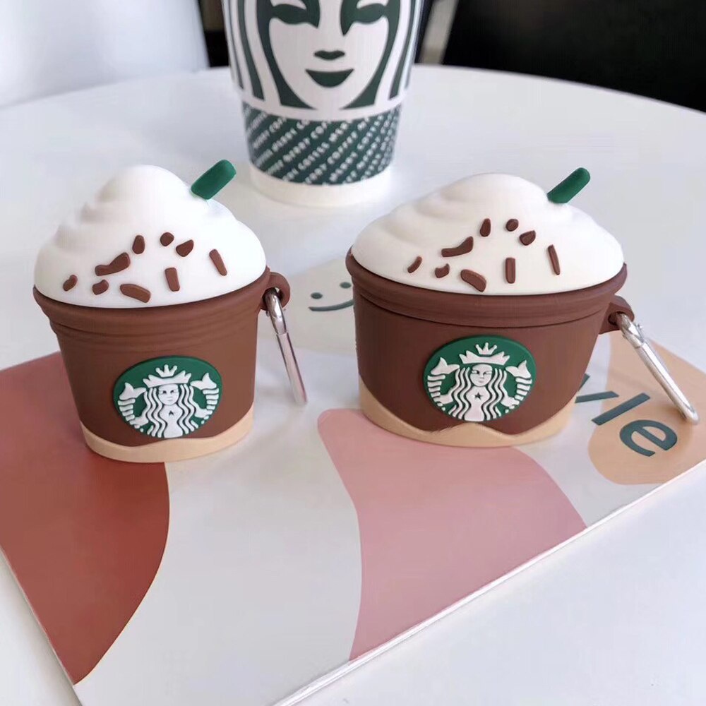 Starbucks Bluetooth Headphone Case for Apple Airpods 1/2/3 Pro Protective Case Classic Retro Coffee Mermaid Goddess Silicone Cover