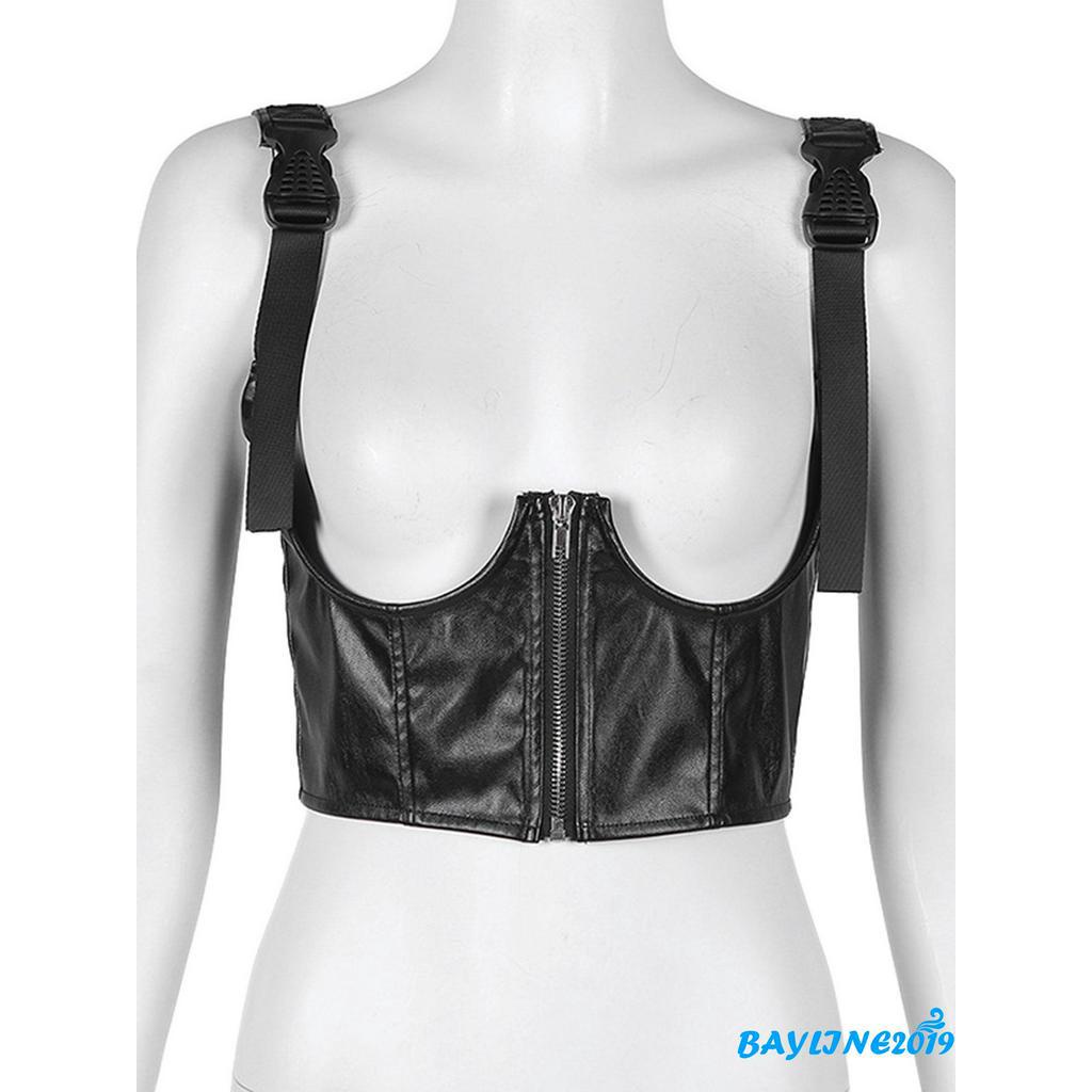 Áo Khoác Da Pu Không Tay Thời Trang Dành Cho Nữ