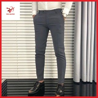 Quần âu nam, quần tây nam đen Hàn Quốc co dãn vải chống nhăn không bai, xù