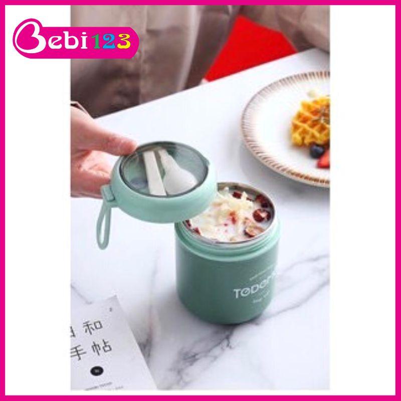 Bình ủ cháo, đựng canh inox 304 TEDEMEI, giữ nhiệt lâu tặng kèm muỗng
