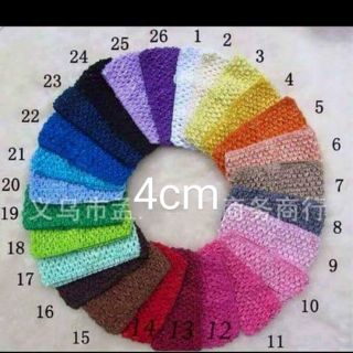 Băng đô thun đội đầu cho bé bản 4cm