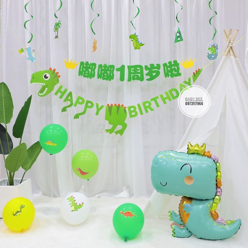 Dây Chữ Sinh Nhật HAPPY BIRTHDAY Khủng Long
