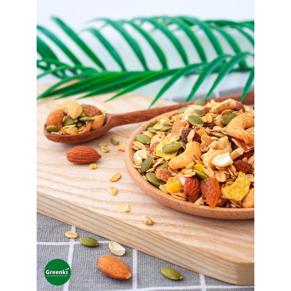 [Mã GROSALE giảm 10% đơn 150K] Ngũ Cốc GreenKi - Giảm Cân, Ăn Kiêng Dinh Dưỡng Buổi Sáng 500G
