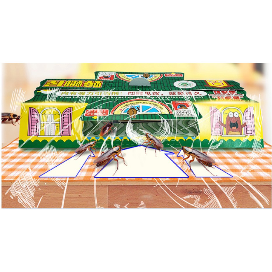 Bẫy bắt gián, côn trùng gặm nhấm. TẶNG MỒI NHỬ 5K.