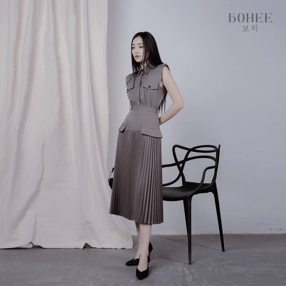 Chân váy xếp li dài BOHEE CV51