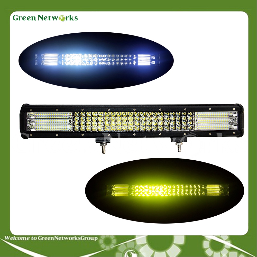 Đèn Led Bar trợ sáng 48 bóng giữa 24 bóng ngoài cho Ô tô GreenNetworks