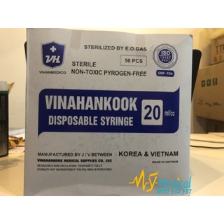 Bơm tiêm 20ml/cc 23g