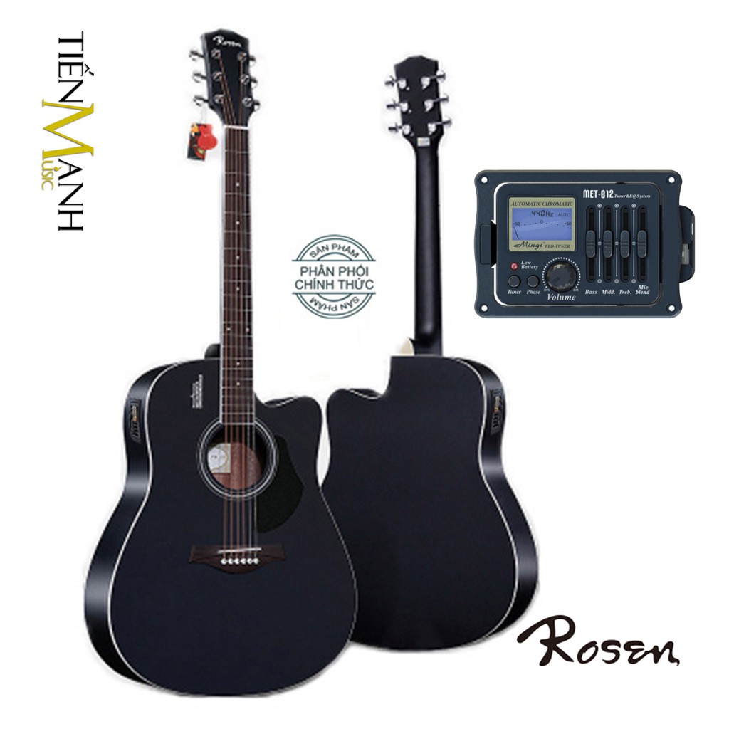 Đàn Guitar Acoustic Rosen G11, G12, G13, G15 (Có gắn sẵn EQ Mings MET-B12 chính hãng) - Cam Kết 100% Chính Hãng