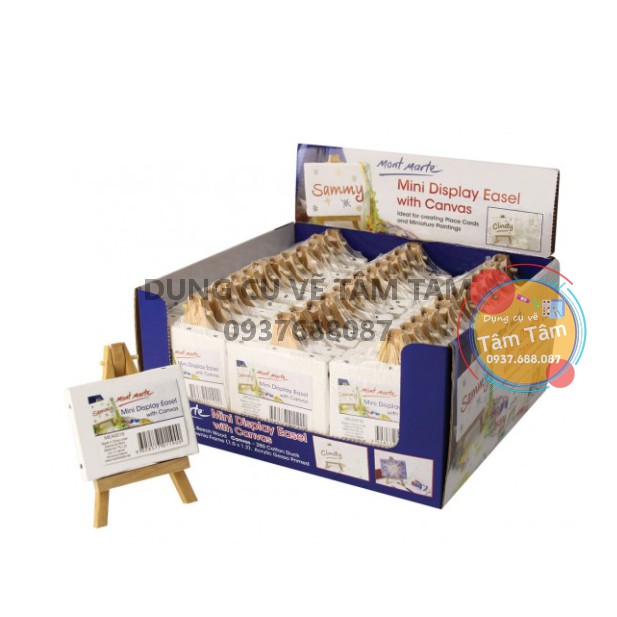 [ TÂM TÂM ]-Canvas và giá vẽ mini Mont Marte-