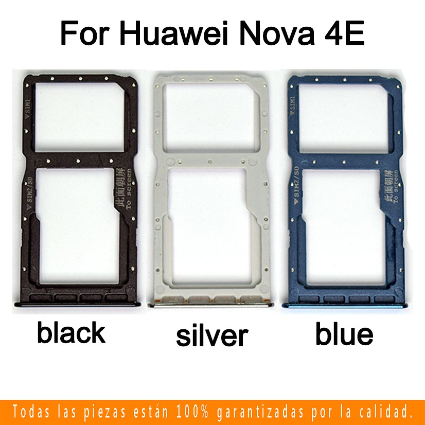 Dành Cho Huawei Nova 4E Sim Khay Đựng Thẻ Cho Huawei Nova4e Sim Khe Cắm Thẻ Chủ Đầu Đọc SD Khe Cắm Adapter Thay Thế Một Phần