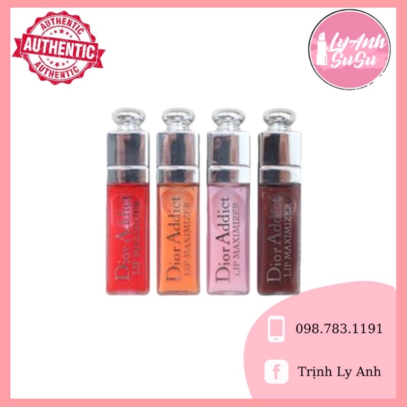 Son Dưỡng Dior mini 2ml 001, 004, 012, 015, 020