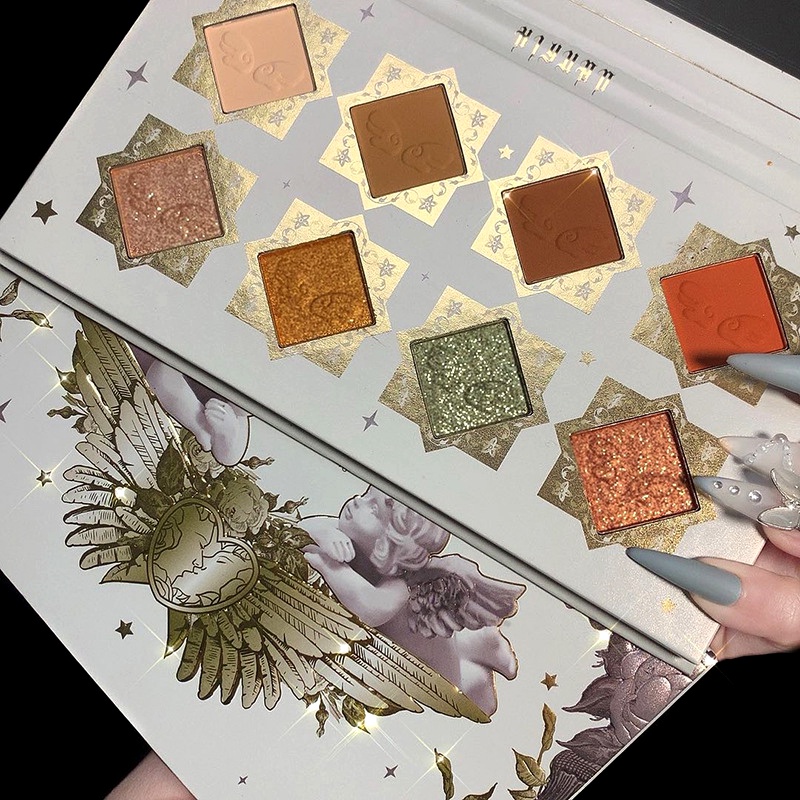 Bảng Phấn Mắt 8 Màu Sắc Ánh Ngọc Trai Tự Nhiên Nhiều Màu Sắc