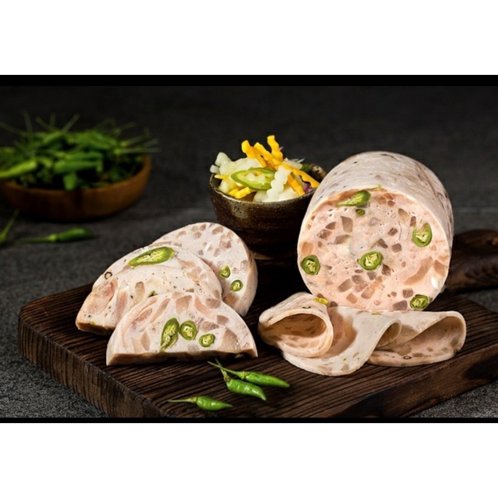 500Gr Chả Lụa Da Ớt Xiêm Xanh Cô 4 Bình Định