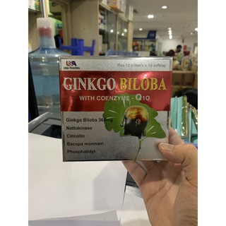 GINKGO 360 MG ĐỎ Q10 HOẠT HUYẾT DƯỠNG NÃO