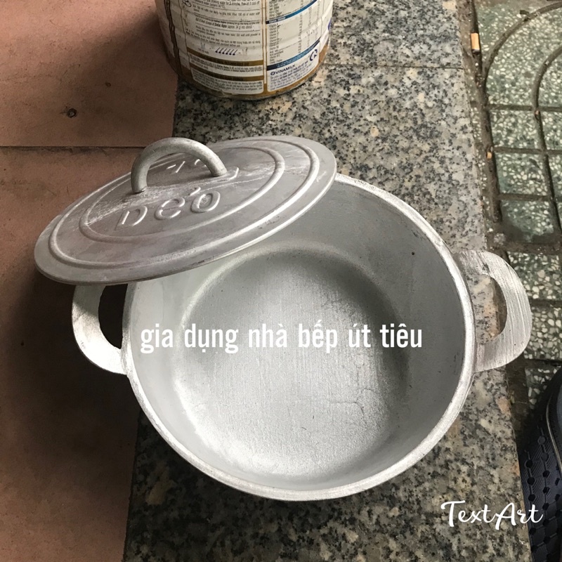 Nồi gang đúc số 10 nguyên khối - 21cm
