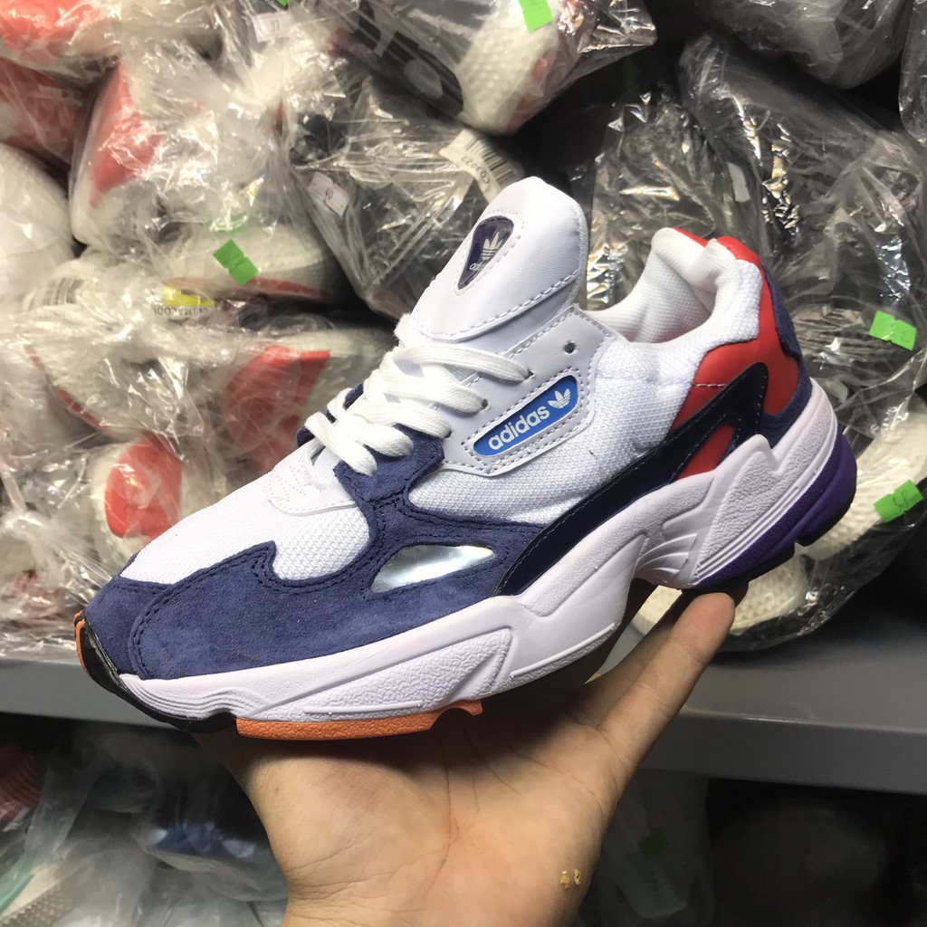 >ẢNH THẬT-HÀNG THẬT< Giày sneaker Originals Falcon W trắng xanh navy dành cho nam và nữ. Sneaker hot 2019-2020