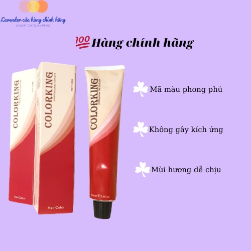 Màu nhuộm tóc Color tour không cần tẩy cho salon 100ml Colorking colortour