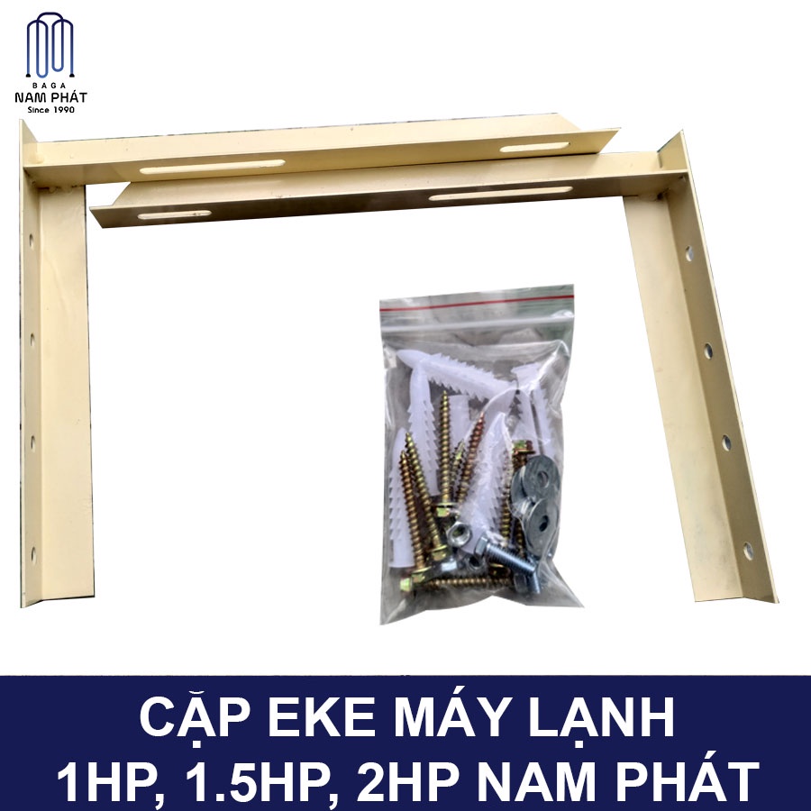 Cặp Giá đỡ, EKE Máy lạnh đỡ cục nóng Nam Phát kèm ốc vít Loại Dày Chịu lực