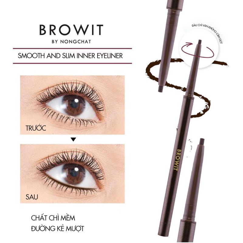 Kẻ Viền Mắt Trong Browit Smooth And Slim Inner Eyeliner 0.1g