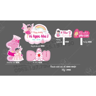 Combo chibi sinh nhật cho bé trai, bé gái