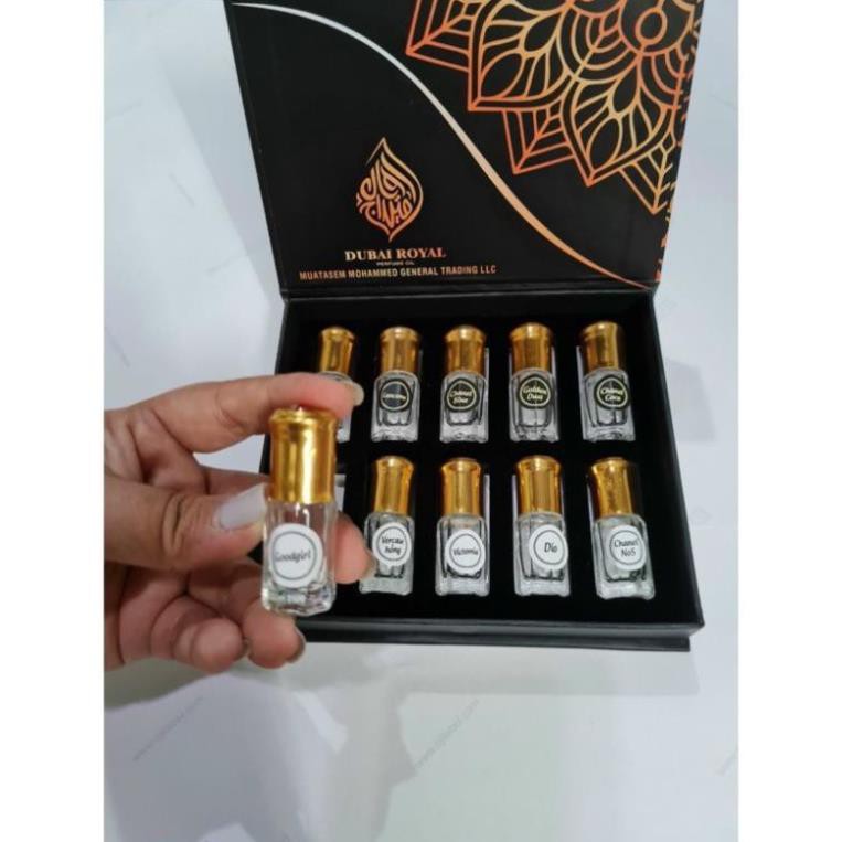 [𝑭𝑹𝑬𝑬𝑺𝑯𝑰𝑷] - ✦ CAO CẤP ✦ - Siêu phẩm sét lăn 10 chai Tinh dầu nước hoa Dubai bai hãng Royal | BigBuy360 - bigbuy360.vn