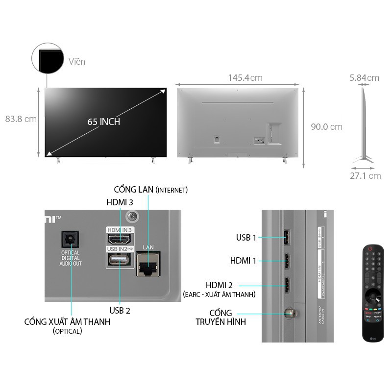 Smart Nanocell Tivi LG 43NANO77TPA 4K 43 Inch ThinQ AI