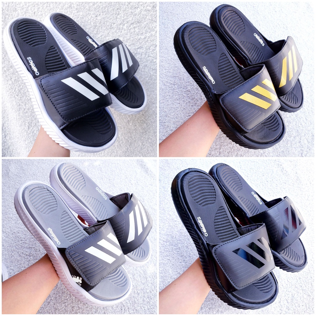 Dép Adidass aphabounce 3 sọc quai ngang đế dày cao độn lên 3cm