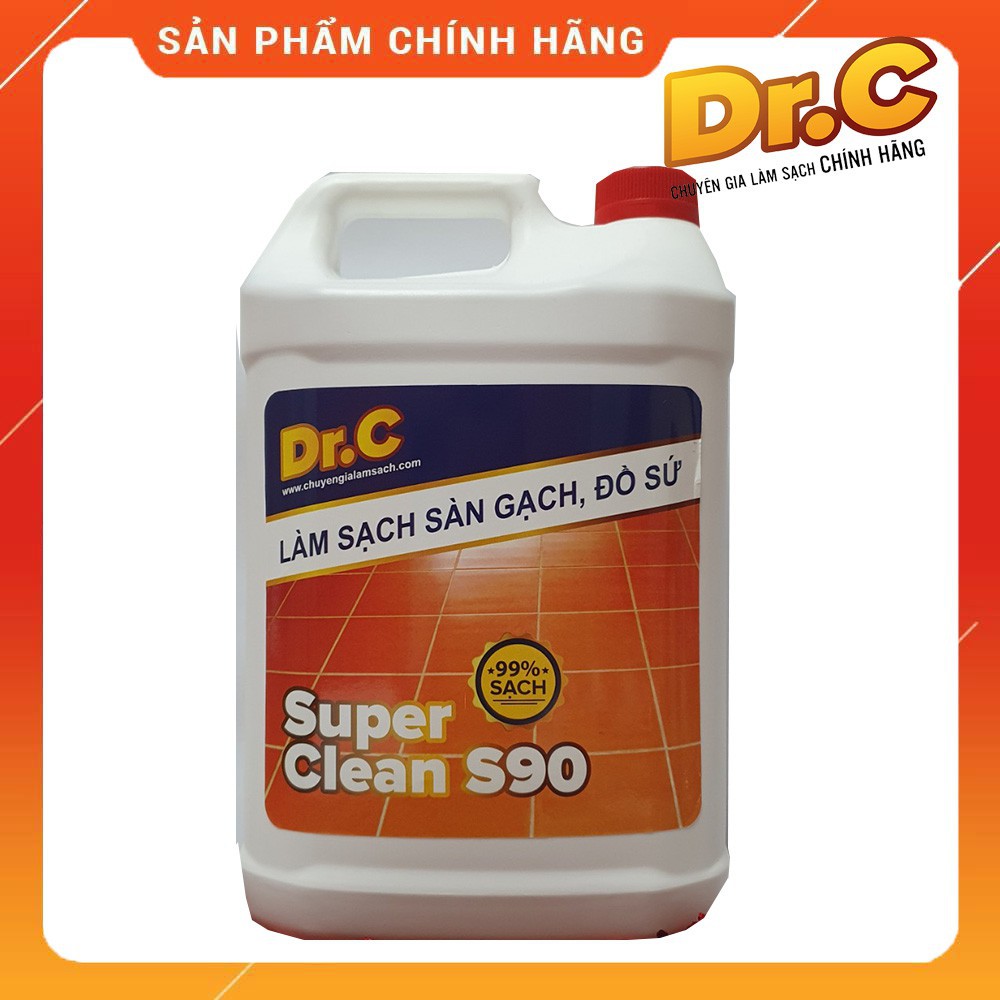 [FLASH SALE] Làm sạch sàn gạch, thiết bị men sứ Dr.C CHÍNH HÃNG (chai lớn 5L tiết kiệm)