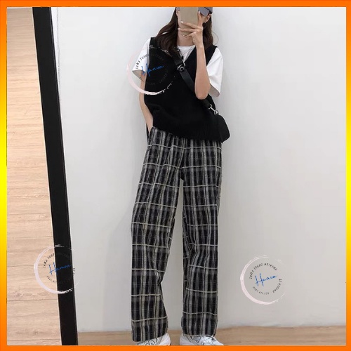 Áo Gile Nữ Cổ V Chất Len Mềm Mịn Basic Freesize Mặc Đi Học Đi Làm Hanva