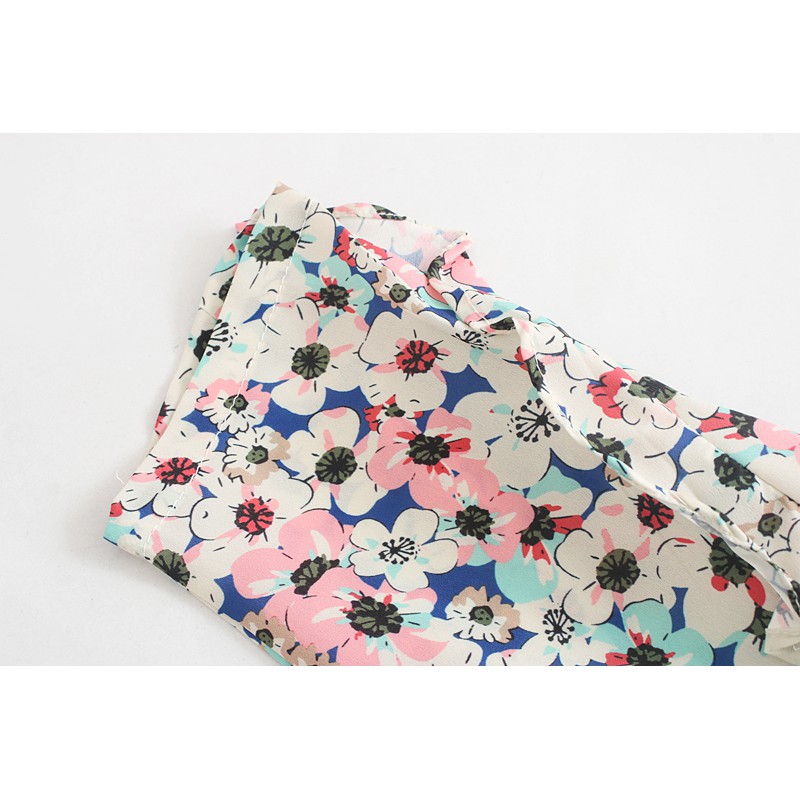 Zara Morocco full tag - Đầm Zara hoa màu sắc vạt chéo dáng dài DH10VCDG62N8