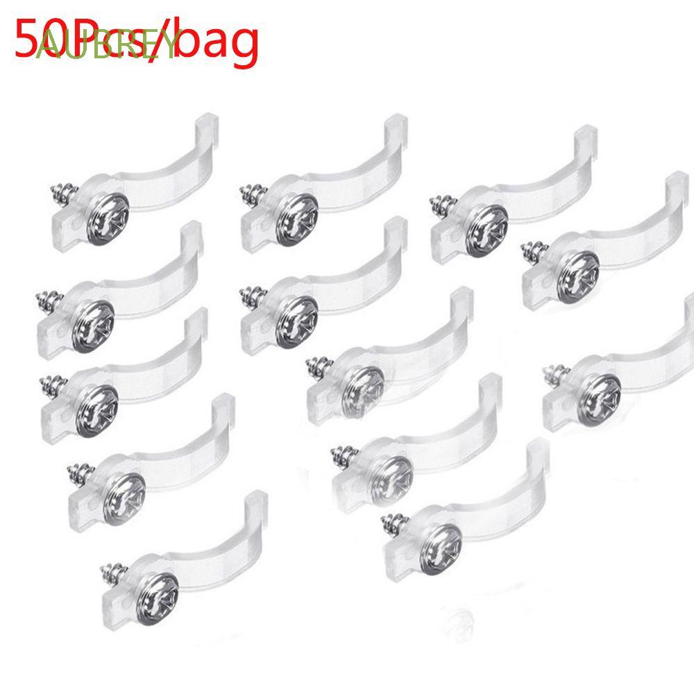 Set 50 Kẹp Cố Định Dây Đèn Led Nhiều Màu Sắc 10mm Cho Fix 5050 Rgb