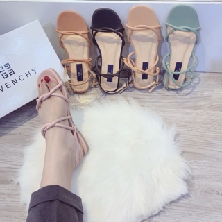SANDAL 2 QUAI LẬN (ĐEN - BÒ - XANH)