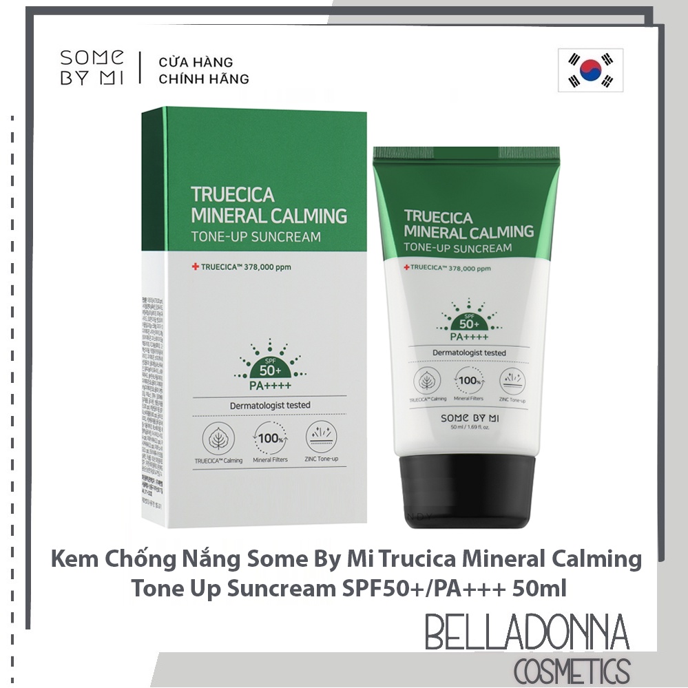 [CHÍNH HÃNG] Kem Chống Nắng Some By Mi Trucica Mineral Calming Tone Up Suncream SPF50+/PA+++ 50ml