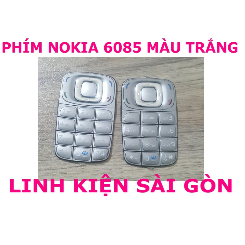 PHÍM NOKIA 6085 MAU TRẮNG