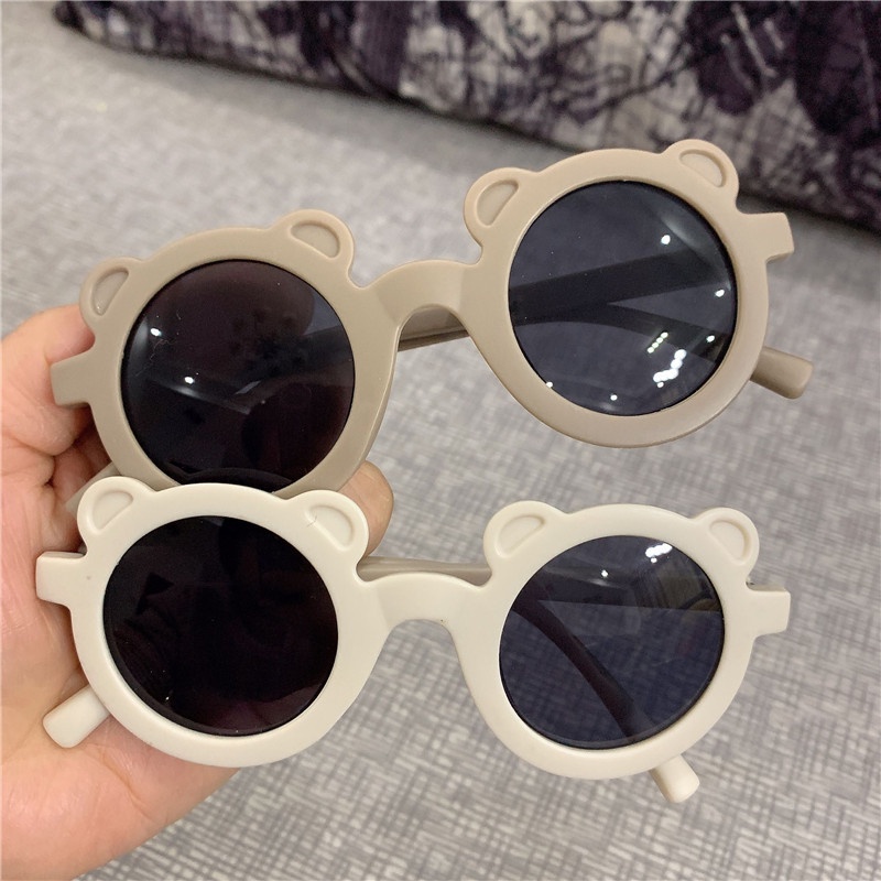 Thời Trang Trẻ Em UV400 Kính Mát Gấu Nhỏ