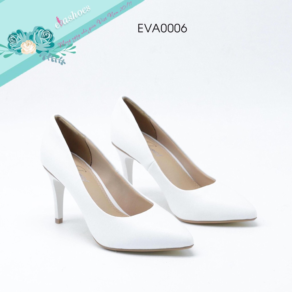 Giày Cao Gót Đế Nhọn Mũi Nhọn Da Tổng Hợp 8cm Evashoes – Eva0006