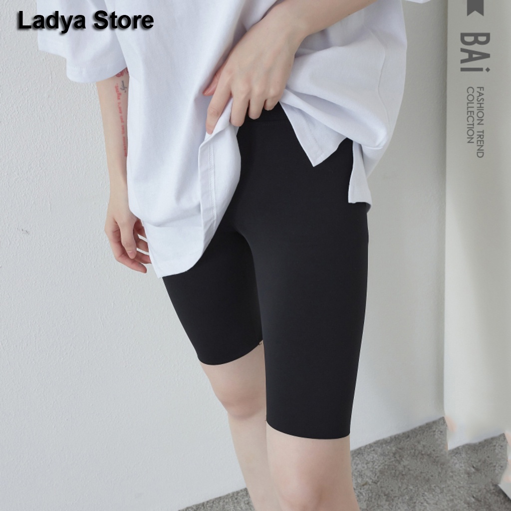 Quần legging ngố lửng nữ thun cao cấp chất liệu loại 1 nâng mông LADYA STORE | BigBuy360 - bigbuy360.vn