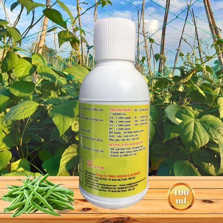 Phân Bón Vi Lượng Tổng Hợp AMINO TE Đậm Đặc Bổ Sung 20 Amino Acid Giúp Cây Trồng Chắc Khỏe - Chai 100ml