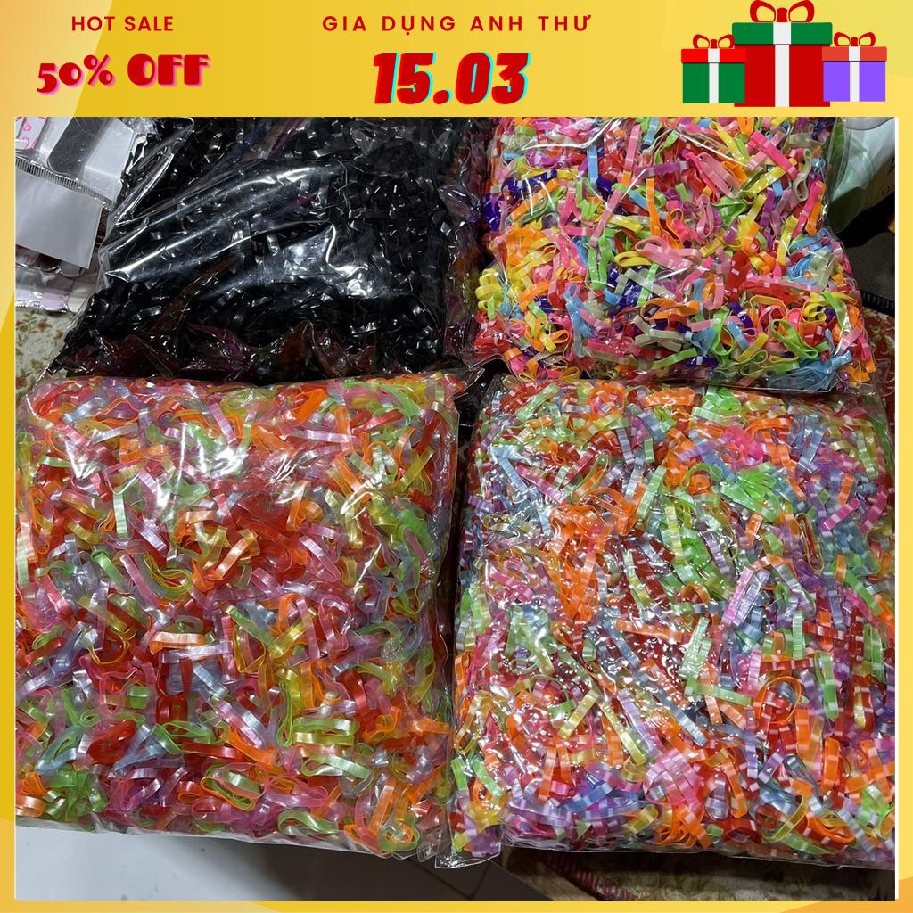 Thun cột tóc cho nữ tiện dụng đa năng nhều màu sắc 500g